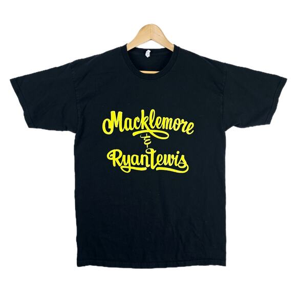 Macklemore & Ryan Lewis Shirt Large Black 2013 World Tour Concert Hip Hop - Picture 1 of 10